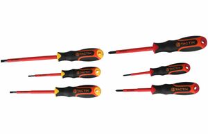 SCREWDRIVER 6PCS SET INSULATED TACTIX SCREWDRIVER 6PCS SET INSULATED TACTIX